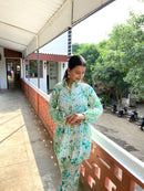 Beautiful Printed co - ord Designer Sleves Santoshi Special - Chikankari official