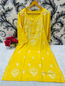 Beautiful Rayon Soft Kurta - Chikankari official