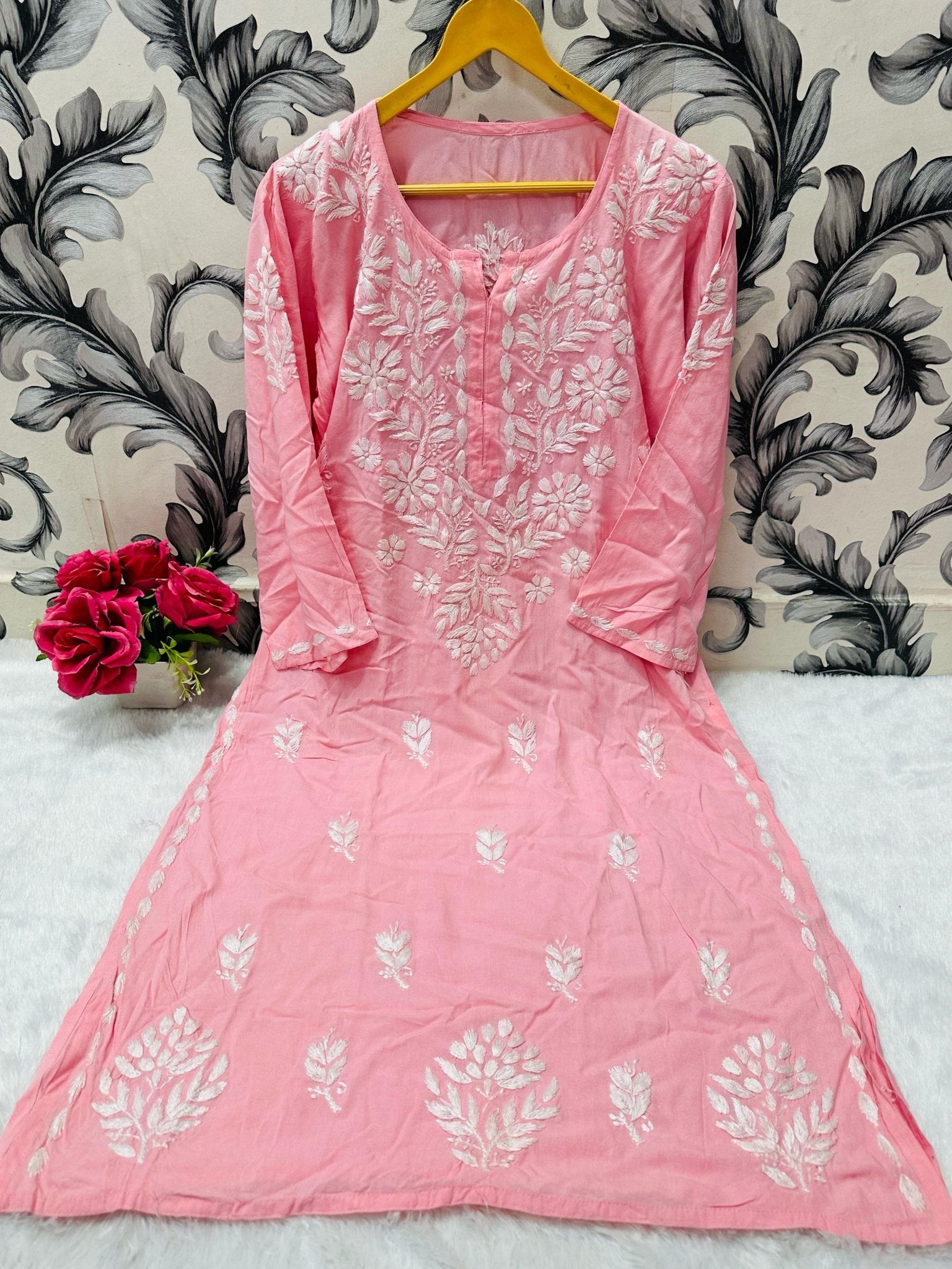 Beautiful Rayon Soft Kurta - Chikankari official
