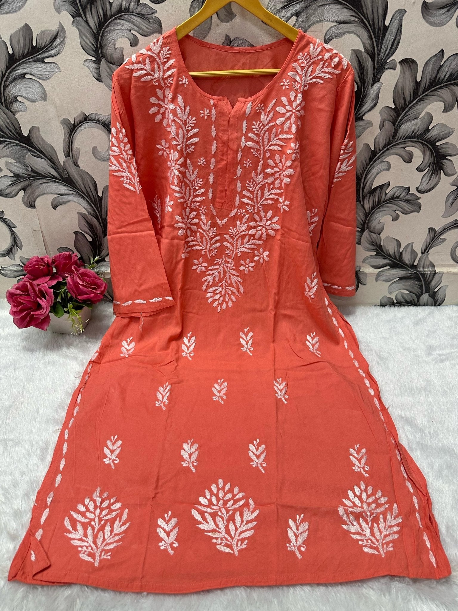 Beautiful Rayon Soft Kurta - Chikankari official
