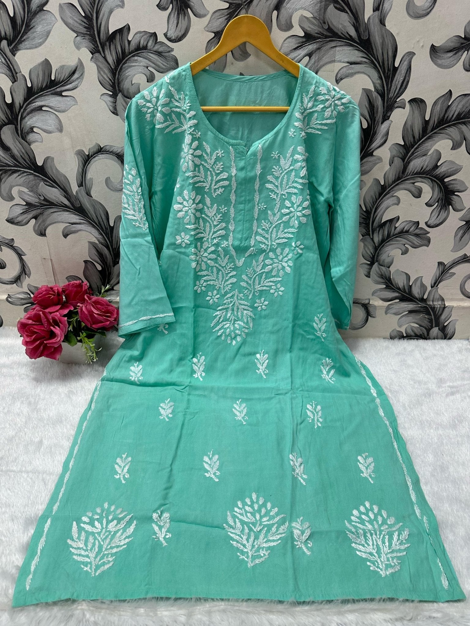 Beautiful Rayon Soft Kurta - Chikankari official