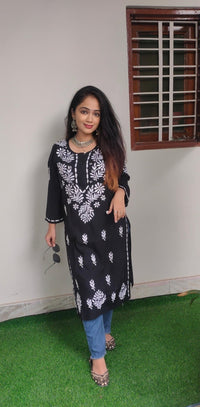Beautiful Rayon Soft Kurta - Chikankari official
