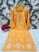 Beautiful Rayon Soft Kurta - Chikankari official
