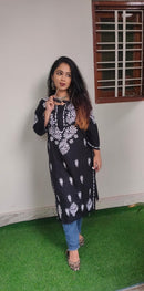 Beautiful Rayon Soft Kurta - Chikankari official
