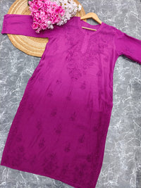 Beautiful Tone to Tone chikankari kurti - chikankariofficial