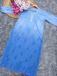Beautiful Tone to Tone chikankari kurti - Chikankari official