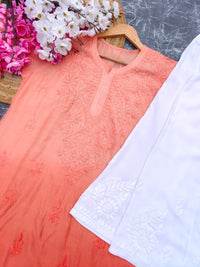 Beautiful Tone to Tone chikankari kurti - Chikankari official
