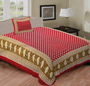 Bedsheets with 1 Free pillow Cover - Chikankari official