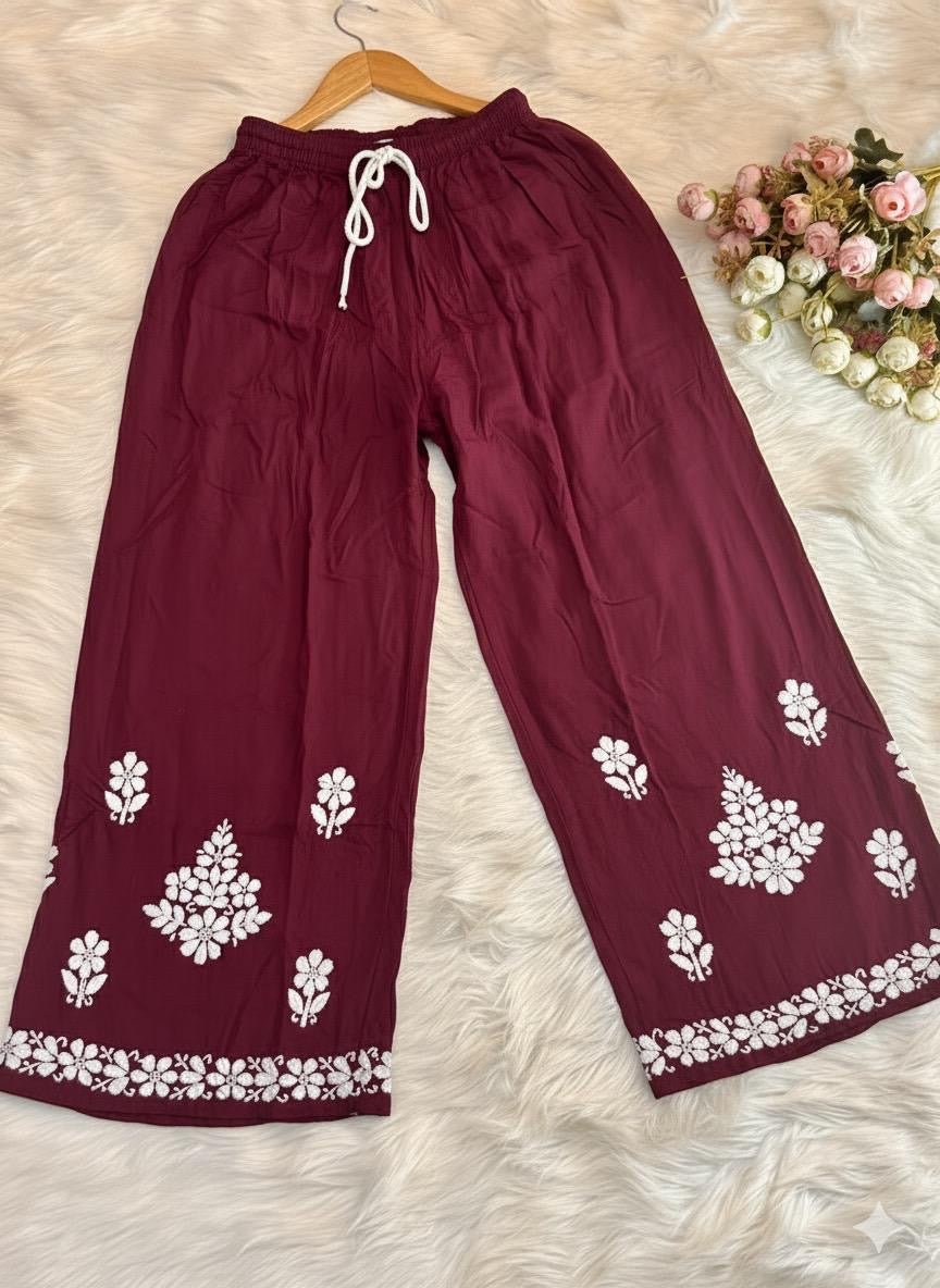 Big Embroidery duo Plazzo Kurta set - Chikankari official