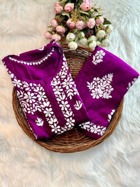 Big Embroidery duo Plazzo Kurta set - Chikankari official