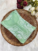 Big Flower Short Top - Chikankari official