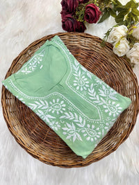 Big Flower Short Top - Chikankari official