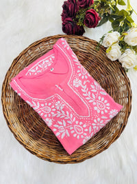 Big Flower Short Top - Chikankari official