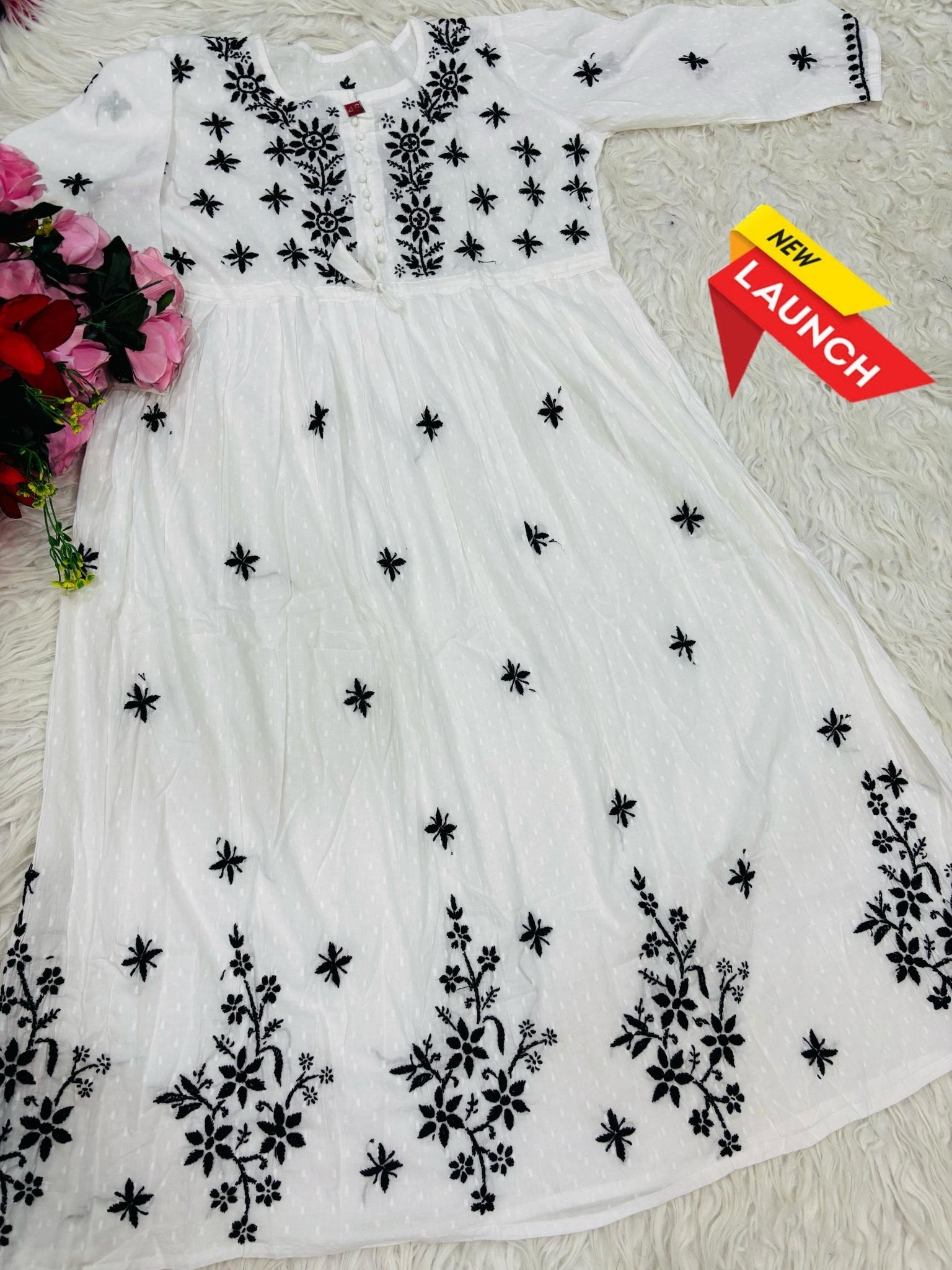 Black thread Gown