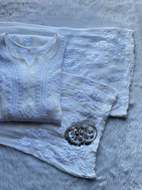 Boota Luxe Flowers Viscose Combo 👑 - Chikankari official