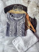 Boota modal cotton With Rayon Plazzo & Organza Dupatta - Chikankari official