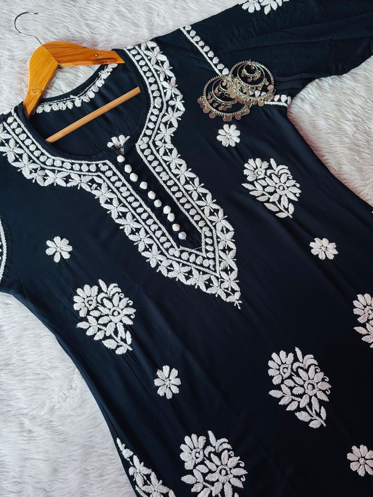 Boota modal cotton With Rayon Plazzo & Organza Dupatta - Chikankari official