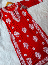 Boota modal cotton With Rayon Plazzo & Organza Dupatta - Chikankari official