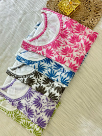 Breezy & Softy Short Top - Chikankari official