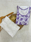 Breezy & Softy Short Top - Chikankari official
