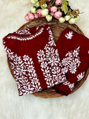 Buta embroidered Ghaspatti Kurta and plazzo - Chikankari official