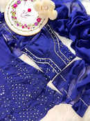 Buti Jaal Mirror Work 4pc Set - Chikankari official