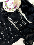 Buti Jaal Mirror Work 4pc Set - Chikankari official