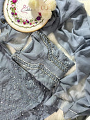 Buti Jaal Mirror Work 4pc Set - Chikankari official