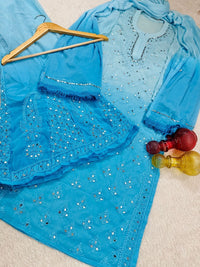 Buti Jaal ombre 4pc Mirror Set Extra Shades - Chikankari official