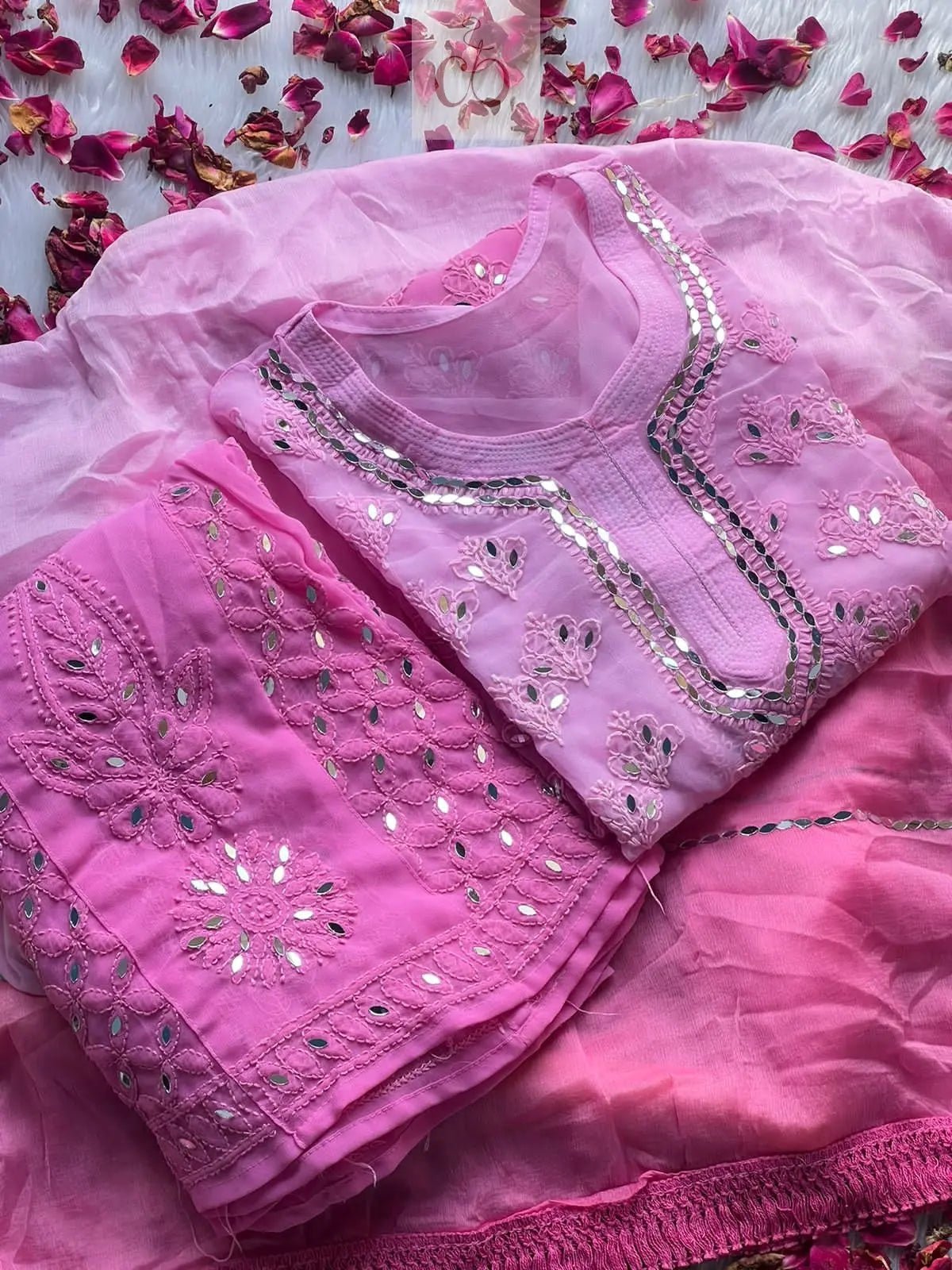 Buti Jaal ombre 4pc Mirror Set Extra Shades - Chikankari official