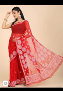 Buti Jalla palla georgette Saree with Blouse - Chikankari official