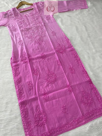 Butter Soft Chanderi Ombre edition Kurti - Chikankari official