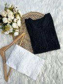 Butter Soft Dobby Cotton Short Tops - Chikankari official