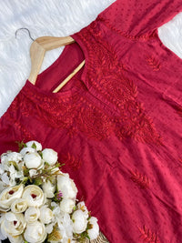 Butter Soft Dobby Cotton Short Tops - Chikankari official