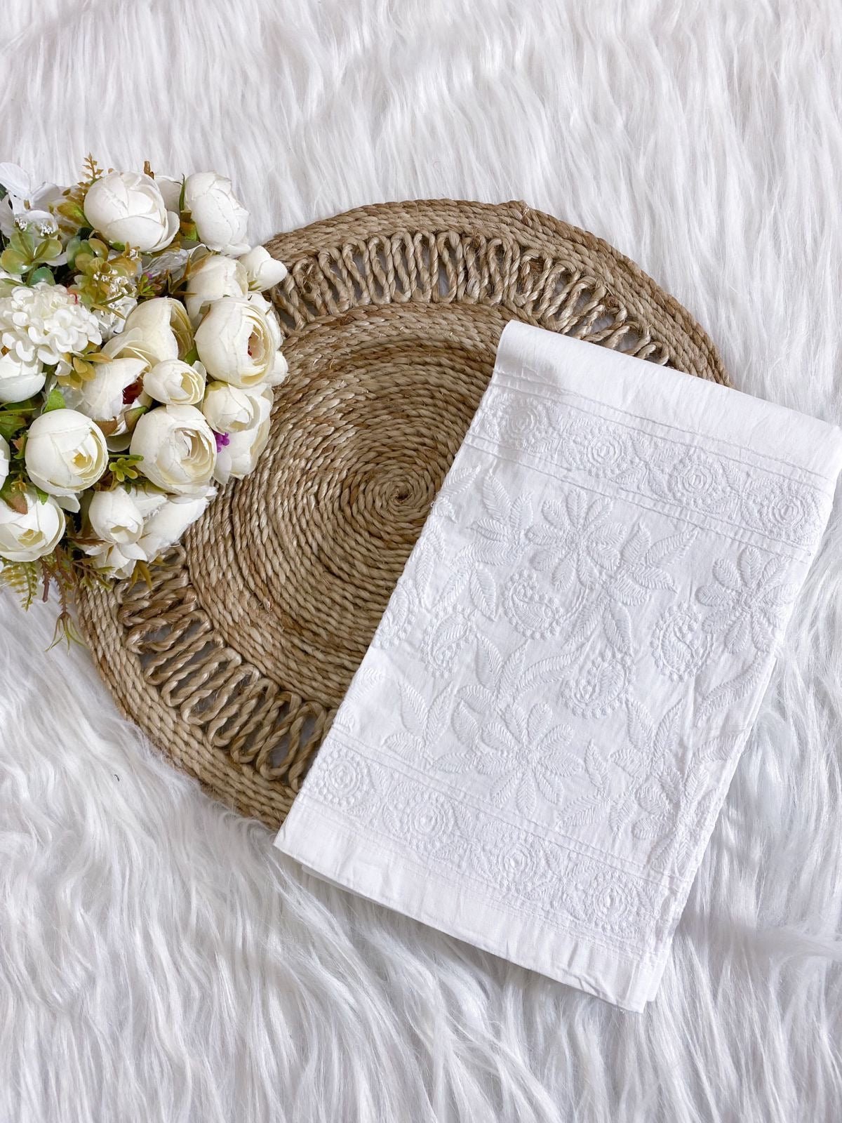 Butter Soft Dobby Cotton Short Tops - Chikankari official