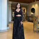 Butterfly Net Lehenga ( Unstitched upto 44) - Chikankari official