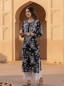 Buy 1 Get 1 Free Zainab Lightweight Mul Chikankari floral print kurtis - Chikankari official
