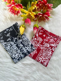Buy 1 Get 1 Free Zainab Lightweight Mul Chikankari floral print kurtis - Chikankari official