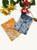 Buy 1 Get 1 Free Zainab Lightweight Mul Chikankari floral print kurtis - Chikankari official