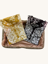 Buy 1 Get 1 Free Zainab Lightweight Mul Chikankari floral print kurtis - Chikankari official