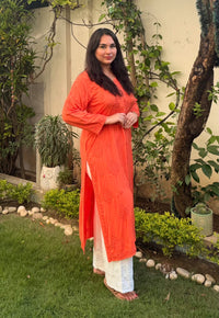 Ghass patti handmade modal kurta set