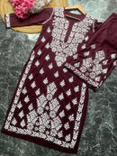 Celebs Favourite Modal chikankari combo - Chikankari official
