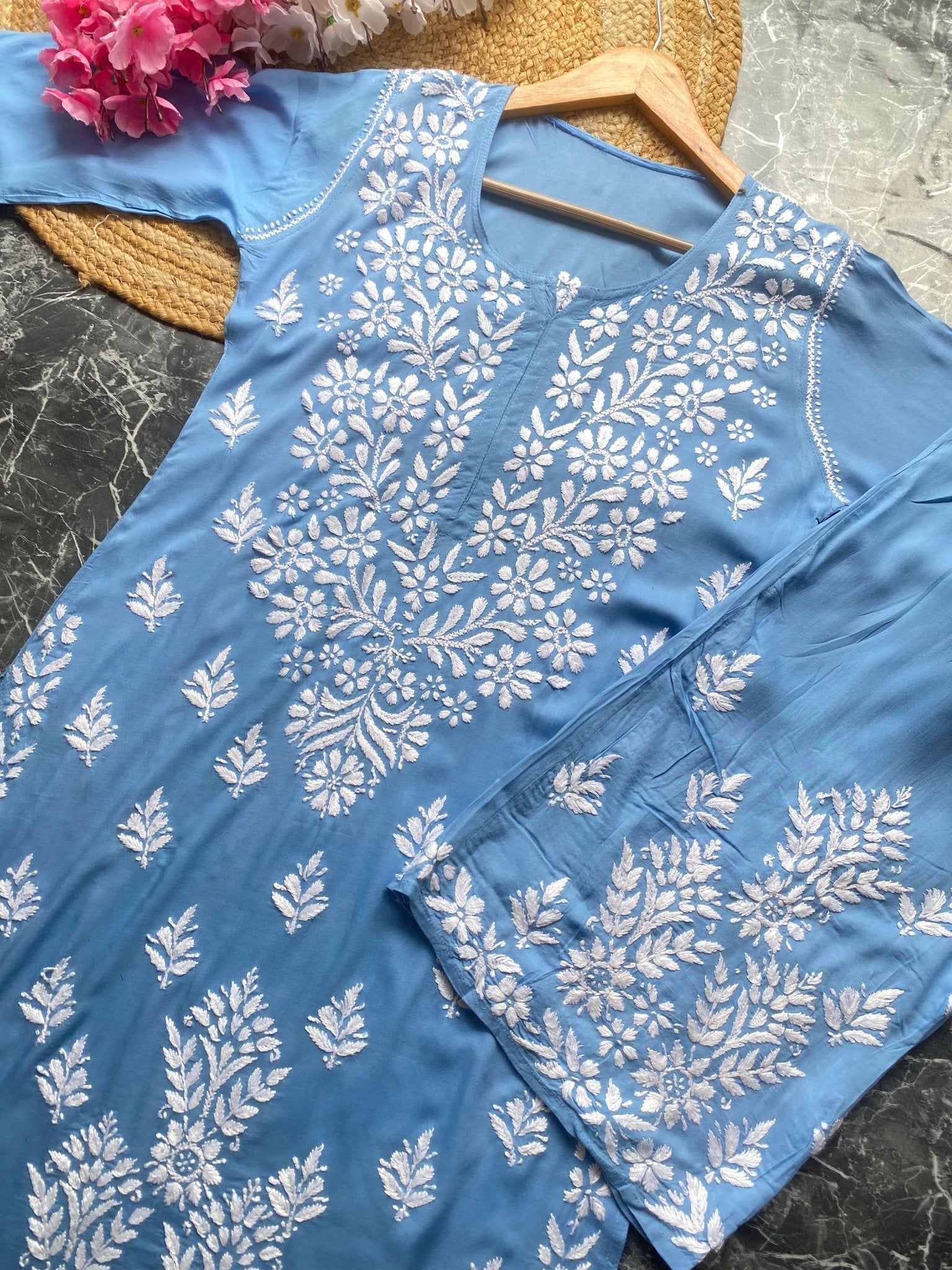 Celebs Favourite Modal chikankari combo - Chikankari official