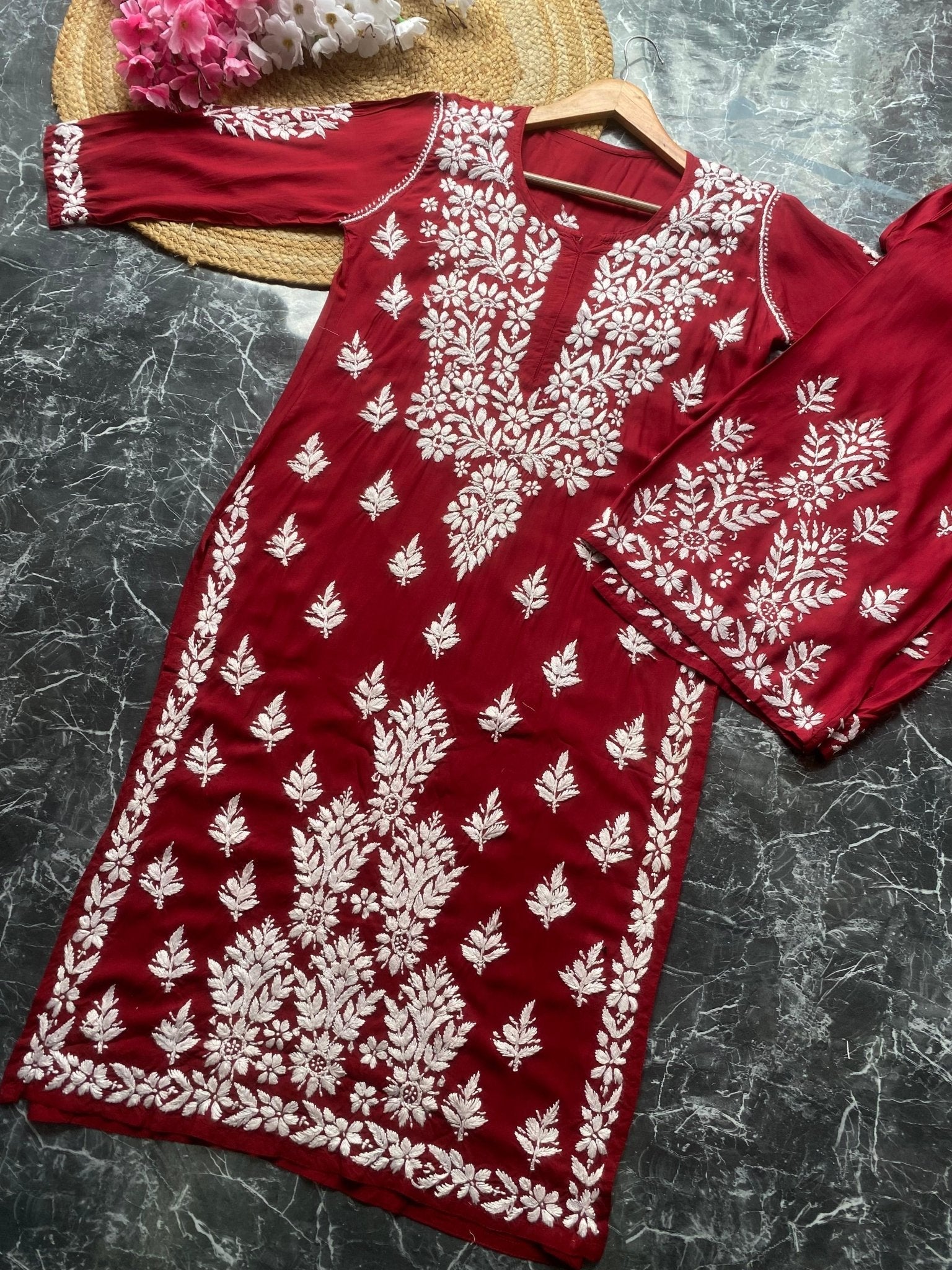 Celebs Favourite Modal chikankari combo