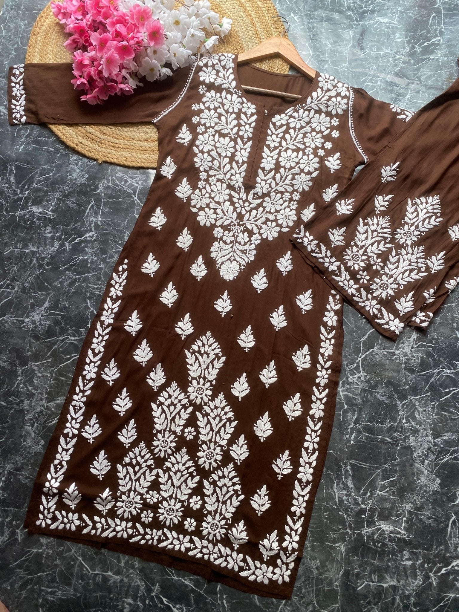 Celebs Favourite Modal chikankari combo - Chikankari official
