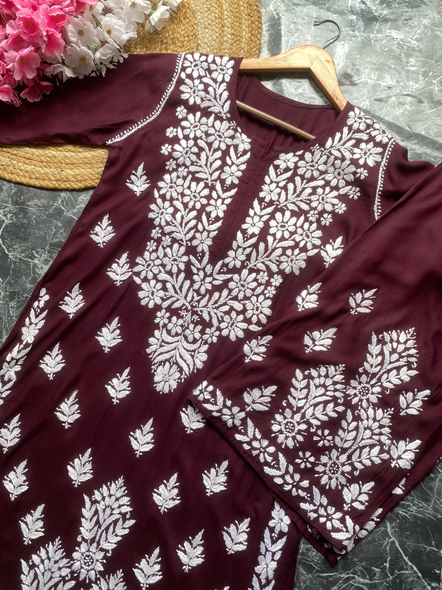 Celebs Favourite Modal chikankari combo - Chikankari official