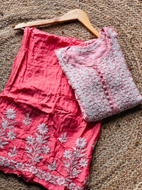 Chadi Muslin Luxurious Set - Chikankari official