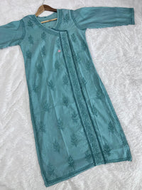 Chanderi Angrakha Style - Chikankari official