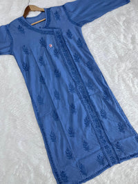 Chanderi Angrakha Style - Chikankari official