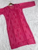 Chanderi Angrakha Style - Chikankari official